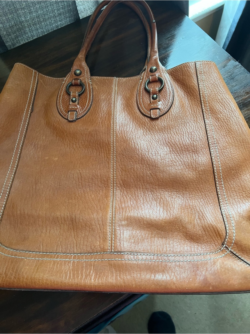 🦋 Banana Republic Chatham XL  Leather Tote